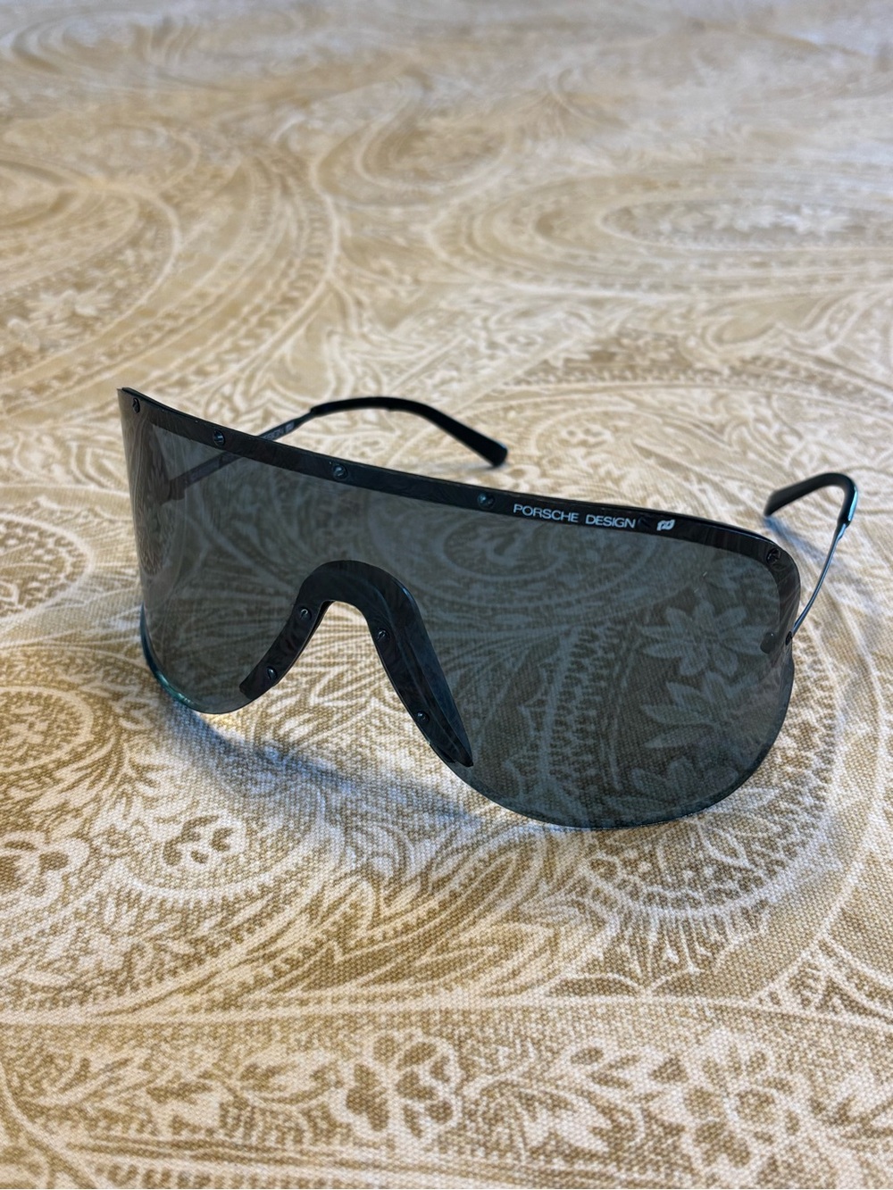 Porsche Carrera Design Shield Sunglasses in Black Smoke